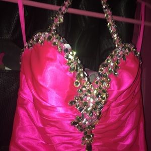 Pink Long Prom Gown
